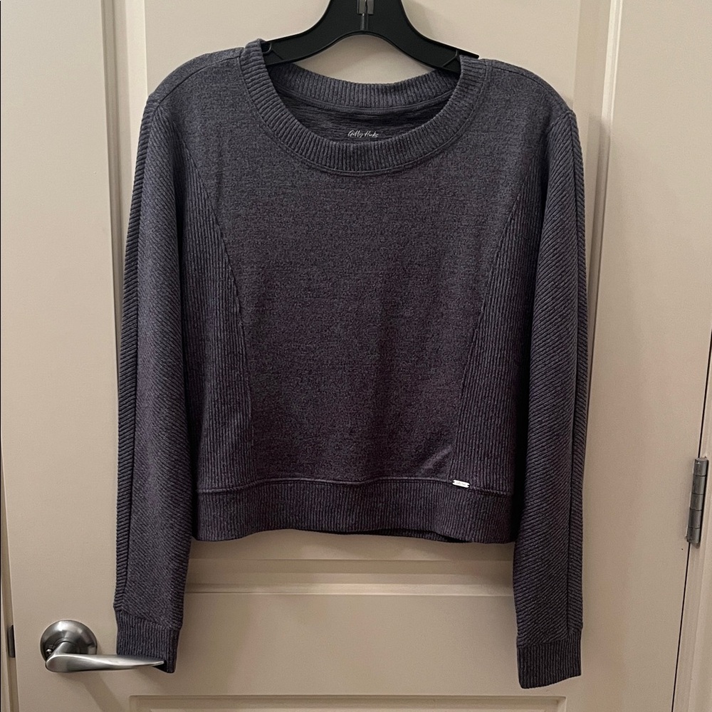 Gilly Hicks Heather Charcoal Knit Pullover and Sweatpants set